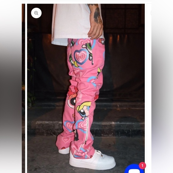 AONE4SURE The Powerpuff Girls Pink Unisex Pants - Picture 6 of 13